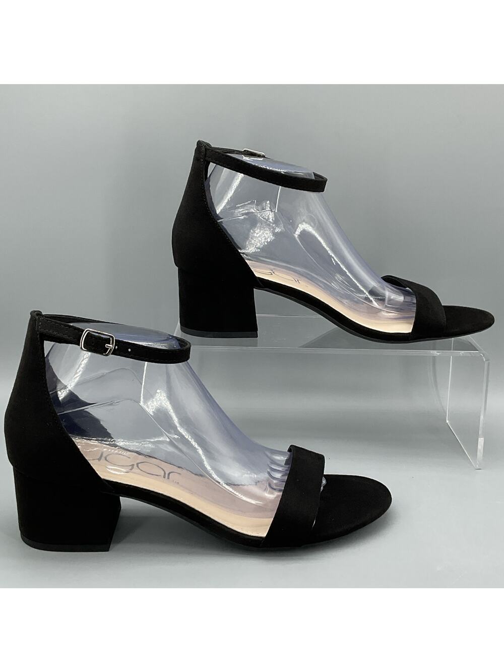 NEW Sugar Women’s Noelle 7 Dress Sandals Black Size 9.5M